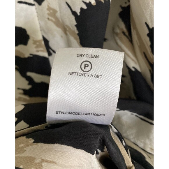 Robert Rodriquez Silk Animal Print Asymmetrical Dress 8 Women’s - Picture 9 of 14